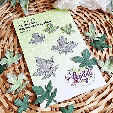 Нож "Листья хризантемы", 4х3,8 см (AgiArt)