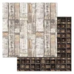 Бумага "Старый архив. Секретер" (ScrapMania)