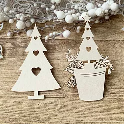 Чипборд "Набор елочек", 7,4 см (LeoMammy) Чипборд "Набор елочек", 7,4 см (LeoMammy)