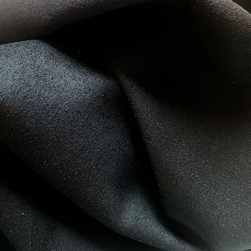 Отрез замши 30х70 см "Двусторонняя. Черная" (ScrapZefir)