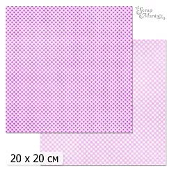 20х20 Бумага "Фономикс. Клетка. Дизайн 4" (ScrapMania)