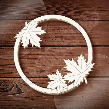 Шейкер "Круг. Осенние листья", 8,5х8,4 см (СкрапМагия)