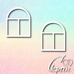 Чипборд "Окно простое", 5,3х6,5 см (LeoMammy)