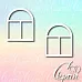Чипборд "Окно простое", 5,3х6,5 см (LeoMammy)