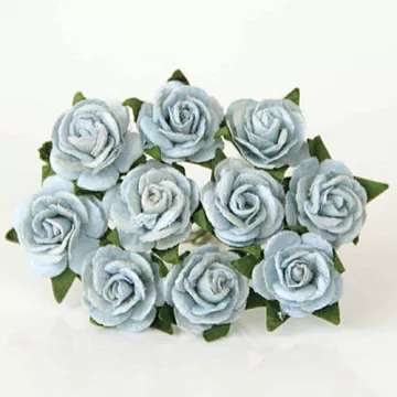 Букет мини розочек "Нежно-голубой", 10 шт (Craft)