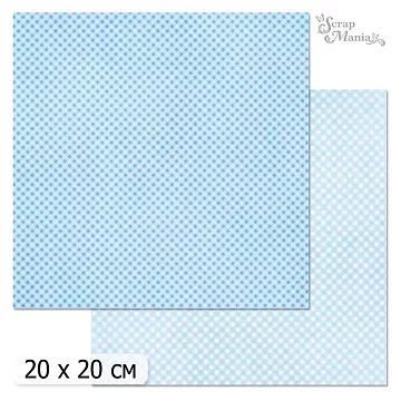 20х20 Бумага "Фономикс. Клетка. Дизайн 1" (ScrapMania)