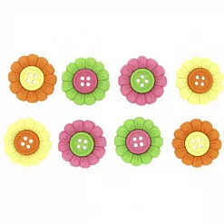 Набор пуговиц "Цветочки" (Dress It Up)