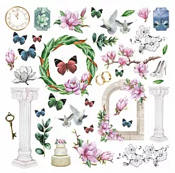 Набор высечек "Магнолия" (DreamLight Studio) Набор высечек "Магнолия" (DreamLight Studio)