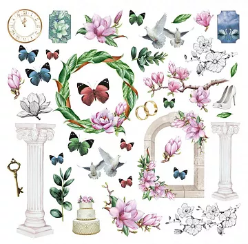 Набор высечек "Магнолия" (DreamLight Studio)