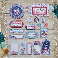 Набор цветного чипборда "Снеговички" (ScrapMania)