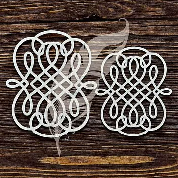 Набор украшений из чипборда "Орнамент" (AL)