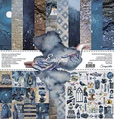 Набор бумаги 30х30 см "Enigma", 7 листов (Scrapodelie)