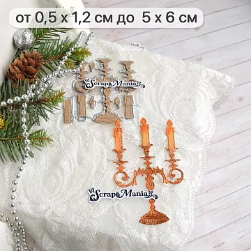 Нож "Добрый праздник. Подсвечник новогодний", 5х6 см (ScrapMania)