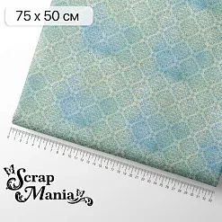 Отрез ткани 75х50 см "Школьная жизнь. Синие узоры" (ScrapMania) Отрез ткани 75х50 см "Школьная жизнь. Синие узоры" (ScrapMania)