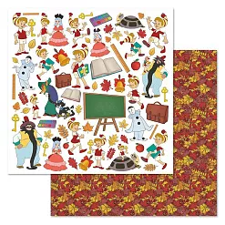 Набор бумаги 30,5х30,5 см "Буратино", 6 листов (ScrapMania)