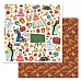 Набор бумаги 30,5х30,5 см "Буратино", 6 листов (ScrapMania)