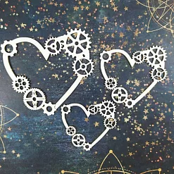 Шейкер "Сердечко с шестеренками. Большой", 9х9,6 см (CraftStory) Шейкер "Сердечко с шестеренками. Большой", 9х9,6 см (CraftStory)