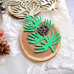 Нож "Ветка кедра с шишкой", 4,8х7 см (ScrapMania) Нож "Ветка кедра с шишкой", 4,8х7 см (ScrapMania)