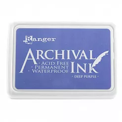 Водостойкая перманентная подушечка Archival Ink Deep Purple Глубокий пурпур (Ranger)