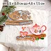 Нож "Добрый праздник. Чайная пара", 4,8х7,5 см (ScrapMania)