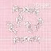 Чипборд "Цветы", 8,8х2,6 см (Scrapiki)