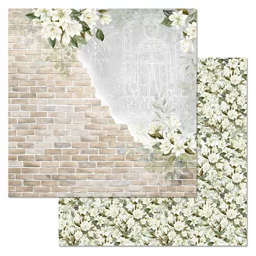 Бумага "Улочки счастья. Кирпичная стена" (ScrapMania)