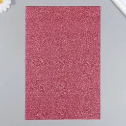 Отрез фетра А4 с глиттером "Красно-розовый", толщина 2 мм Отрез фетра А4 с глиттером "Красно-розовый", толщина 2 мм
