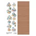 Лист с картинками 10х30 см "Снежинки-мандаринки. Подарки" (ScrapMania)