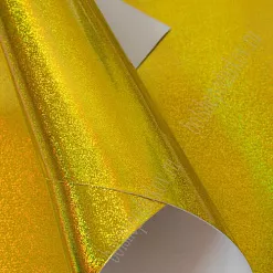 Отрез экокожи А4 "Голография. Золото"