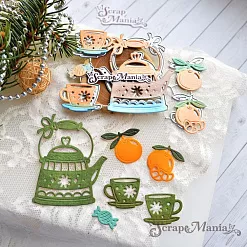 Нож "Чаепитие. С фруктами", 5,1х6,8 см (ScrapMania)