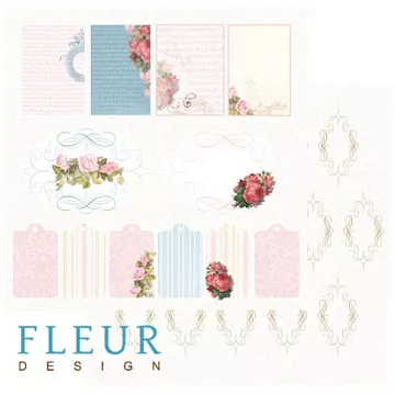 Бумага "Солнечное лето. Теги" (Fleur-design)