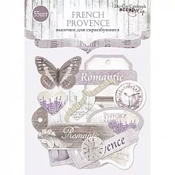 Набор вырубок из бумаги "French provence", 55 шт (Скрапмир)