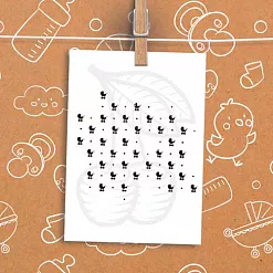 Штамп "Фон, коляски" (Черешня) Штамп "Фон, коляски" (Черешня)