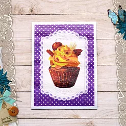 Тканевая карточка "Магия кофе. Десерт" (ScrapMania)