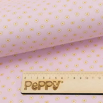 Отрез ткани 50х55 см "Бабушкин сундучок. Ромашки", розовый (Peppy)