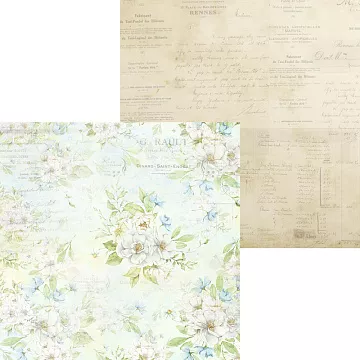 Бумага 30х30 см "Beautiful life. Лист 03" (Scrapodelie)