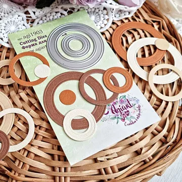 Нож "Сет круглых рамок 1", 6х6 см (AgiArt)