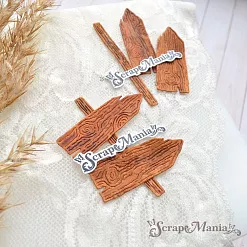Нож "Пляж. Деревянные указатели", 1,7х5,3 см (ScrapMania) Нож "Пляж. Деревянные указатели", 1,7х5,3 см (ScrapMania)