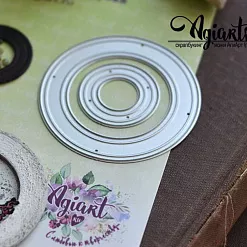Нож "Сет круглых рамок 2", 7х7 см (AgiArt)