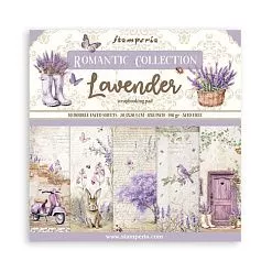 Набор бумаги 20х20 см "Lavender", 10 листов (Stamperia)