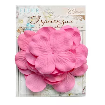 Набор гортензий "Ярко-розовые", 20 шт (Fleur-design)