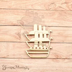 Чипборд "Морячок. Шейкер. Кораблик. Мини" (ScrapMania)