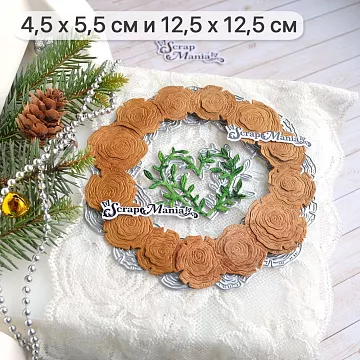 Нож "Ботанические рамки. Спилы", 12,5х12,5 см (ScrapMania)