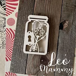 Шейкер "Баночка с ключом и замочной скважиной", 3,8х6,2 см (LeoMammy)