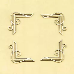 Набор украшений из чипборда "Уголки 5" (Salvadorica) Набор украшений из чипборда "Уголки 5" (Salvadorica)