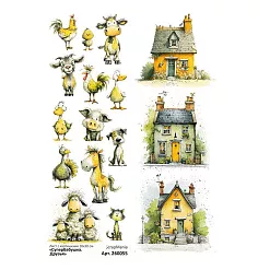 Лист с картинками 10х30 см  "СуперБабушка. Друзья" (ScrapMania)