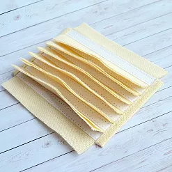 Переплет на 7 разворотов, цвет белый, длина 15 см, шаг 1 см