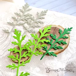 Нож "Маковые листья. Две веточки", 3,3х9 см (ScrapMania)
