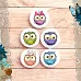 Набор фишек "Совушки", 5 шт (ScrapMania)