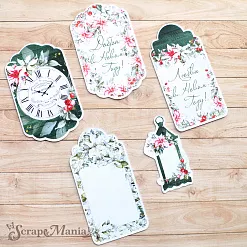 Набор высечек из бумаги "Зимняя прелесть. Надписи" (ScrapMania) Набор высечек из бумаги "Зимняя прелесть. Надписи" (ScrapMania)